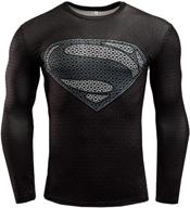 👕 jack cordee men's long sleeve superman shirt - 3d compression sports shirt with size recommendations for a better fit логотип