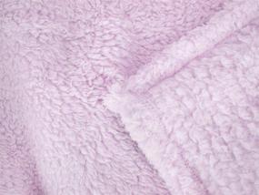img 1 attached to Cozy up with the PAVILIA Fluffy Sherpa Throw Blanket - Lavender Light Purple, 50x60