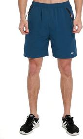 img 3 attached to 🏃 Ultimate Performance: EZRUN Mens 7 Inches Lightweight Quick Dry Running Workout Shorts with UPF 50+ Protection and Zipper Pockets