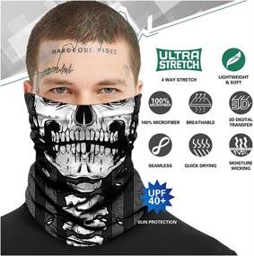 img 3 attached to 🧣 TEFITI Neck Gaiter Face Scarf &amp; Shield: UV Fishing Bandana Scarf for Dust &amp; Sun Protection - Enhance SEO