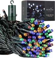 67 ft 200 led battery operated christmas tree lights with timer, waterproof 🎄 multicolor string lights for home, garden, party and holiday decoration colored - 8 modes логотип