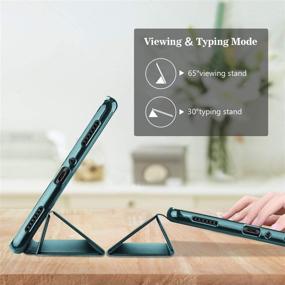 img 1 attached to 📱 ProCase Galaxy Tab A 8.0 2019 Case: Slim Trifold Stand Folio with Flexible TPU Back Cover - Teal