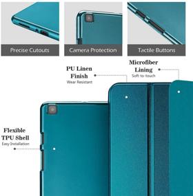 img 2 attached to 📱 ProCase Galaxy Tab A 8.0 2019 Case: Slim Trifold Stand Folio with Flexible TPU Back Cover - Teal