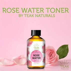 img 3 attached to 🌹 Teak Naturals Rose Water Toner: 100% Organic Moroccan Rosewater - Chemical Free 4 oz