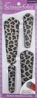 🐆 scissorfobz scissors sheaths with scissorgripper - value pack of 4 sizes - designer scissor covers for embroidery, sewing, and quilting - leopard skin print - perfect gift for quilters and sewers (s-88) logo