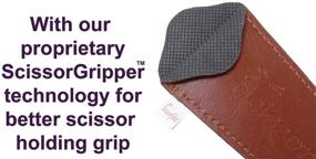 img 1 attached to 🐆 SCISSORFOBZ Scissors Sheaths with ScissorGripper - Value Pack of 4 Sizes - Designer Scissor Covers for Embroidery, Sewing, and Quilting - Leopard Skin Print - Perfect Gift for Quilters and Sewers (S-88)