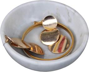 img 4 attached to 🎁 CraftsOfEgypt Real Marble Jewelry Dish: Stylish Organizer Tray for Rings & Accessories - Elegant Home Decor & Wedding Gift - Vanity Tray
