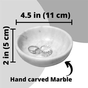img 3 attached to 🎁 CraftsOfEgypt Real Marble Jewelry Dish: Stylish Organizer Tray for Rings & Accessories - Elegant Home Decor & Wedding Gift - Vanity Tray