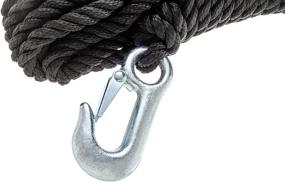img 1 attached to 🔒 Attwood 11739-2: Durable Poly Winch Rope with Steel Hook - 3/8-Inch x 20-Feet - Premium Performance