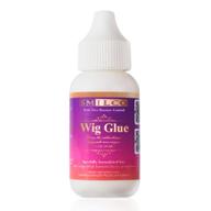 💦 strong hold waterproof wig glue 1.3oz - transparent lace adhesive for hair replacement & lace front wigs logo