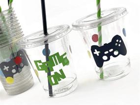 img 2 attached to 🎮 Set of 12 Disposable Cups for Video Game Themed Birthday Parties