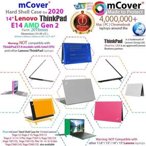 img 1 attached to Накладка MCover для ноутбуков Lenovo ThinkPad диагональю 14 дюймов. Аксессуары для ноутбуков.