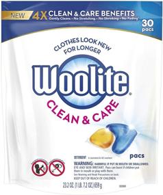 img 4 attached to 🧺 Woolite Clean & Care Pacs: 30 Count Laundry Detergent Pacs for Standard and HE Washers, Including Travel Laundry Packets