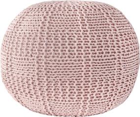 img 1 attached to NuLOOM Berlin Knitted Basketweave Ottoman