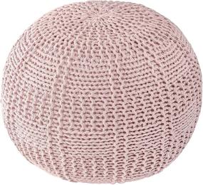 img 2 attached to NuLOOM Berlin Knitted Basketweave Ottoman