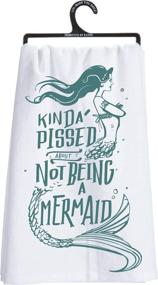 img 3 attached to 🧜 Primitives by Kathy, Cotton Dish Towel - Embrace Your Inner Mermaid with a Kinda Pissed Attitude