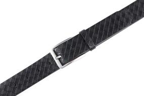 img 2 attached to Belts Classic Stitched Large Regular Men's Accessories and Belts