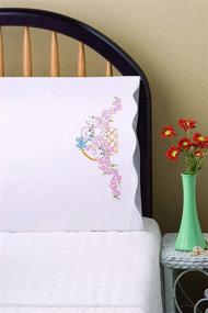 img 2 attached to Tobin Stamped Pillowcase Embroidery 30 Inch Needlework for Cross-Stitch
