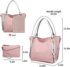 img 2 attached to Fashion Shoulder Satchel Handbag for Women - Handbags & Wallets