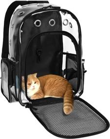 img 4 attached to 🎒 YUDODO Clear Small Pet Cat Dog Backpack Carrier - Breathable, Lightweight Front Carrier for Traveling and Outdoor Walking