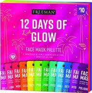 🎁 discover festive glow: freeman beauty holiday 12 days of face mask gift set - clay, peel-off, sugar, and mud masks, set of 12 logo