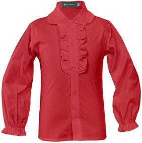 img 4 attached to 👚 Girls' Clothing: Sleeve Button-Down Little School Uniforms