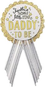 img 3 attached to 🌟 Daddy-to-Be Twinkle Little Star Baby Shower Pin - White & Gold, It's a Girl, It's a Boy Sprinkle