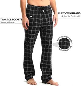 img 3 attached to Cosy and Comfy: Idtswch Inseam Cotton Sleepwear Bottoms for a Restful Night's Sleep