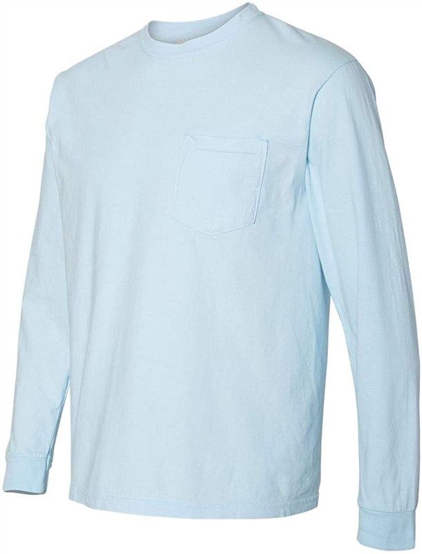 comfort colors long sleeve c4410 crunchberry l men's clothing 로고
