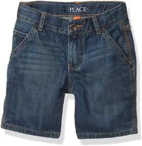 img 3 attached to Childrens Place Boys Denim Shorts