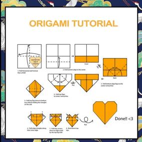 img 1 attached to 📦 PAPERKIDDO Japanese Washi Origami Paper - 100 Sheets, 10 Patterns, Double-Sided Printing, Bronzing, Premium Quality - Arts and Crafts for Kids and Adults, 6x6 Inch