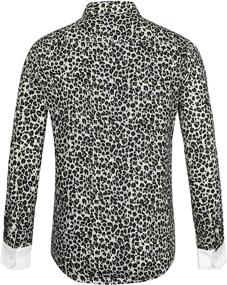 img 2 attached to 👕 Stylish Lars Amadeus Printed Sleeves Button-Up: Men's Clothing for Trendsetters!