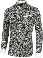 👕 stylish lars amadeus printed sleeves button-up: men's clothing for trendsetters! logo