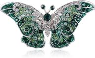 🦋 alilang empress monarch winged butterfly brooch pin with swarovski crystal rhinestones logo