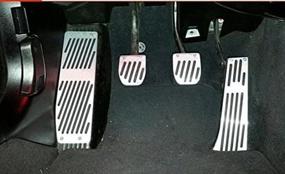 img 3 attached to 🚗 Enhance Driving Safety with RaxTDM Non-Slip Performance Foot Pedal Pads for BMW X1 E39 E46 E87 E84 E90 E91 E92