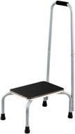 🩸 bundaloo support step stool: the best foot stool for hospital bed, kitchen shelving, and bath tub. non-slip rubber handle, platform, and feet for extra safety. ideal for adults and kids in home or medical settings. logo