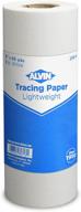 📏 alvin lightweight tracing paper roll - white, 6 inches x 50 yards, 1-inch core: ideal for ink, charcoal & felt tip pen sketching or detailing logo