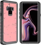 📱 waterproof note 9 case - spidercase shockproof snowproof dirtproof for samsung galaxy, pink logo