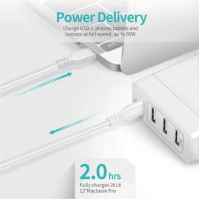 img 2 attached to 🔌 Nekteck 4-Port 72W USB C Charger: Powerful Type-C 60W PD Charger for iPhone 12 Pro Max, MacBook Pro, iPad Pro, Dell XPS, and More!