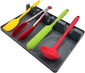 img 4 attached to Silicone Utensil HebutyLife Kitchen Resistant