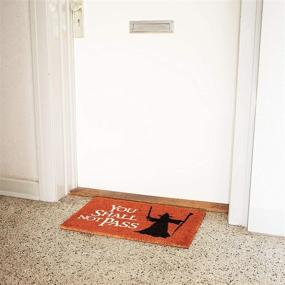 img 2 attached to 🚫 getDigital Doormat You Shall Not Pass - LotR Lover's Entrance Rug - Orange-Brown Coco Coir Fibers - 23.7 x 15.7 inch