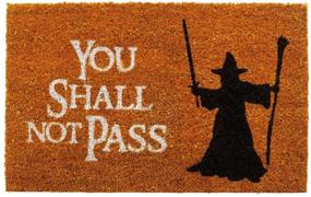 img 4 attached to 🚫 getDigital Doormat You Shall Not Pass - LotR Lover's Entrance Rug - Orange-Brown Coco Coir Fibers - 23.7 x 15.7 inch