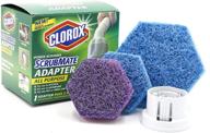 🧽 efficient cleaning with clorox scrubmate adapter kit and xl bath tile refill pack - 7 disposable pads logo