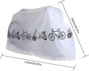 img 3 attached to Outdoor Waterproof Bike Cover - Rain, Sun, UV, Dust, Wind Proof for Road, Mountain, and Electric Bicycles - One Size Fits All