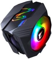 🌬️ gigabyte aorus atc800 rgb 120mm cpu cooler: optimal cooling performance with vibrant rgb illumination logo