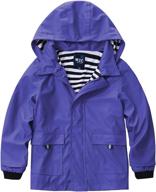 versatile m2c hooded waterproof rain jacket: ideal windbreaker for boys and girls, cotton lined for extra comfort логотип