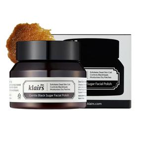 img 2 attached to 🧖 [KLAIRS] Gentle Black Sugar Facial Polish Scrub, Exfoliate, Remove Blackheads, 110g / 3.88 oz