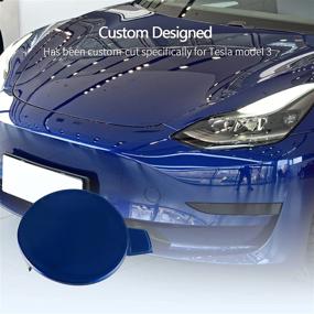 img 1 attached to TIKSCIENCE Front Tow Hook Cover For Tesla Model 3 2017-2021 Blue Front Bumper Tow Hook Cover Cap