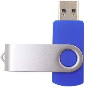 img 1 attached to Flash Drives Memory Brushed Aluminum Data Storage