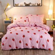 strawberry reversible comforter pillowcases twin（68x90） logo